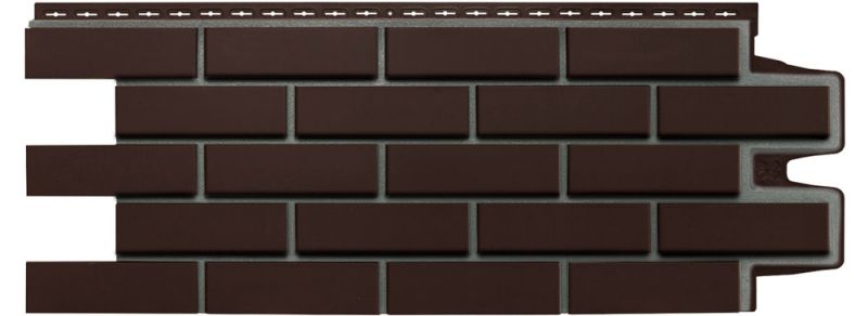 Фасадная панель Grand Line Клинкерный кирпич Design шоколадный со швом