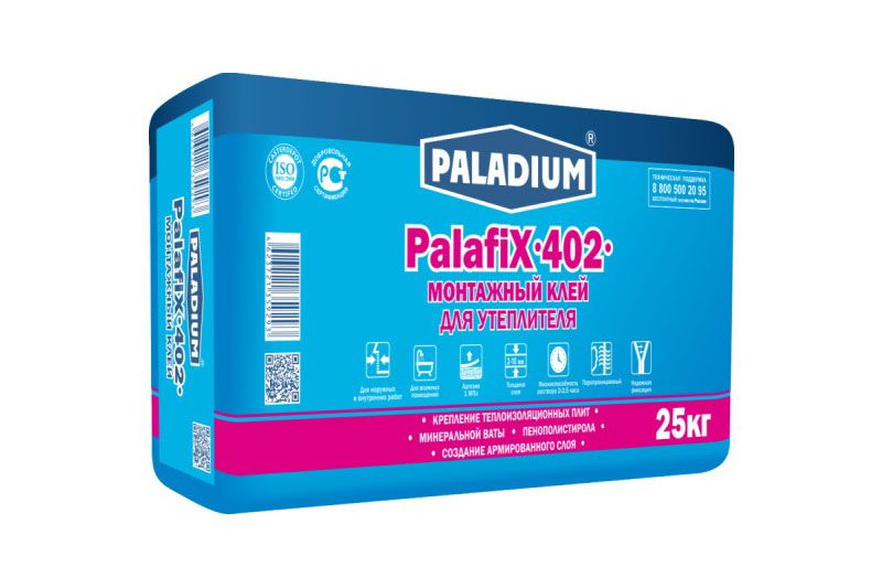 PALADIUM PalafiX-402  Палафикс-402 МОНТАЖНЫЙ  КЛЕЙ ДЛЯ УТЕПЛИТЕЛЯ 25кг