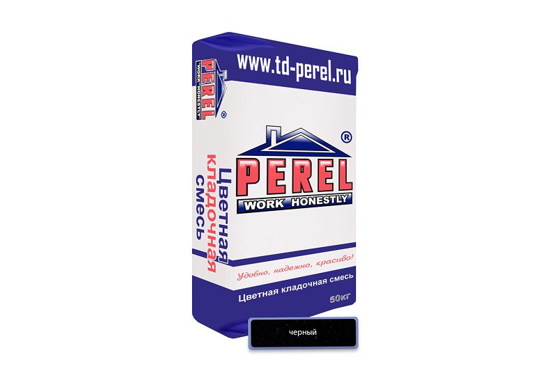 «Perel SL», применяются для кладки кирпича с водопоглощением от 5 до 12 %. 0065 черная