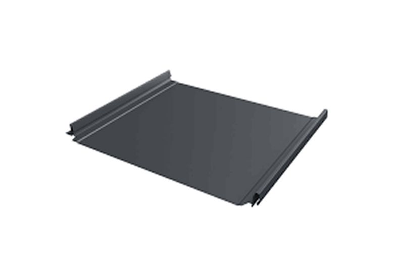 Кликфальц Grand Line 0,5 Satin Matt TX с пленкой на замках RAL 7024 мокрый асфальт