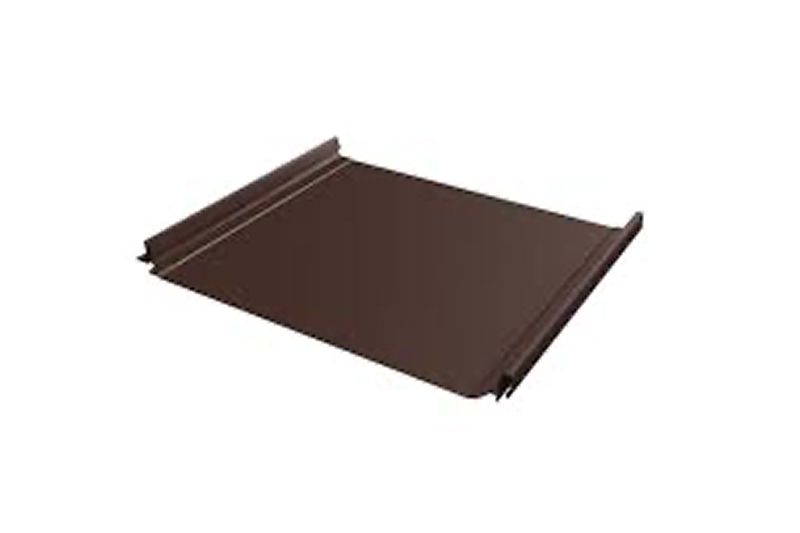 Кликфальц Grand Line 0,5 Velur X с пленкой на замках RAL 8017 шоколад