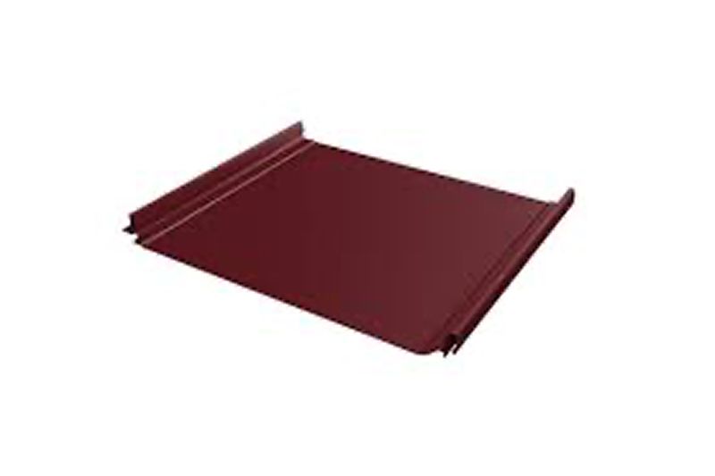 Кликфальц Line Grand Line 0,45 Drap TX с пленкой на замках RAL 8004 терракота