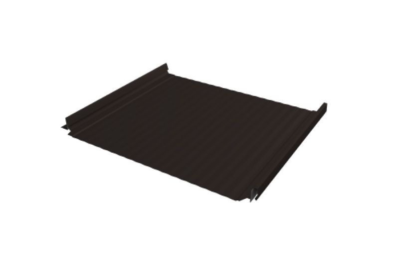 Кликфальц Pro Gofr Grand Line 0,45 Drap с пленкой на замках RR 32 темно-коричневый