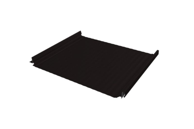 Кликфальц Pro Gofr Grand Line 0,45 Drap ST с пленкой на замках RAL 9005 черный