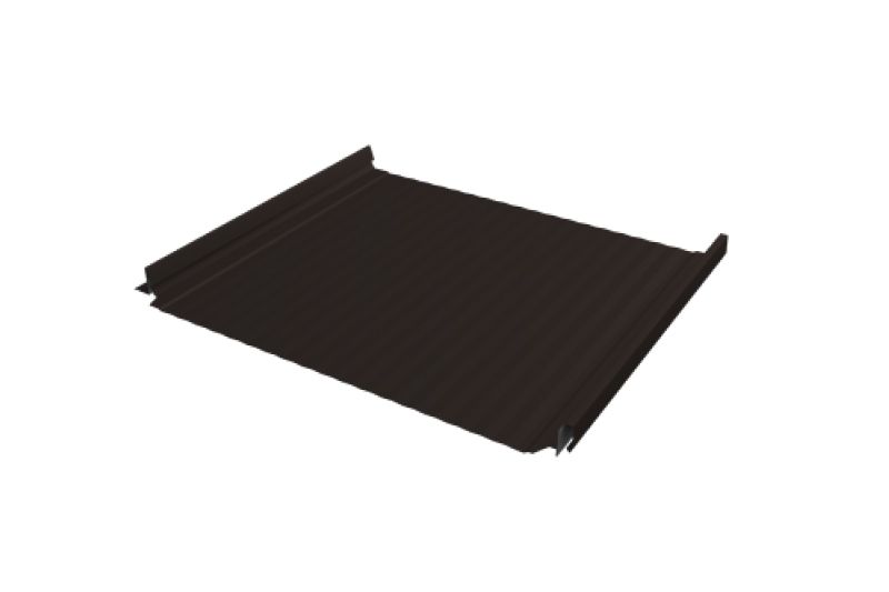 Кликфальц Pro Gofr Grand Line 0,45 Drap ST с пленкой на замках RR 32 темно-коричневый