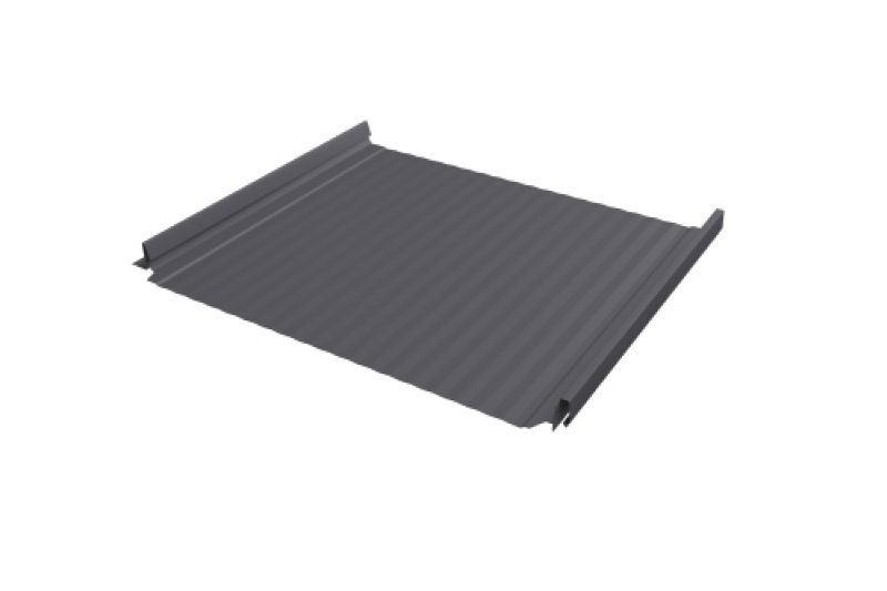 Кликфальц Pro Gofr Grand Line 0,45 Drap TX с пленкой на замках RAL 7004 сигнальный серый