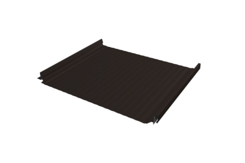 Кликфальц Pro Gofr Grand Line 0,45 Drap TX с пленкой на замках RR 32 темно-коричневый