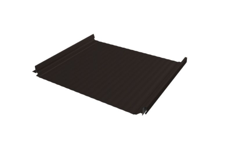 Кликфальц Pro Gofr Grand Line 0,5 Satin с пленкой на замках RR 32 темно-коричневый