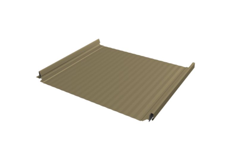 Кликфальц Pro Gofr Grand Line 0,45 PE с пленкой на замках RAL 1014 слоновая кость