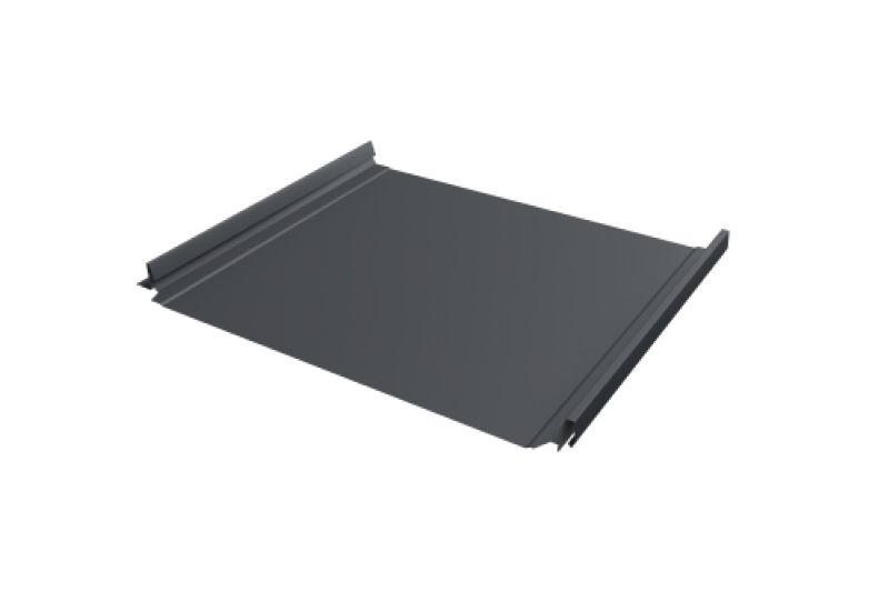 Кликфальц Pro Line Grand Line 0,5 PurLite Matt с пленкой на замках RAL 7024 мокрый асфальт