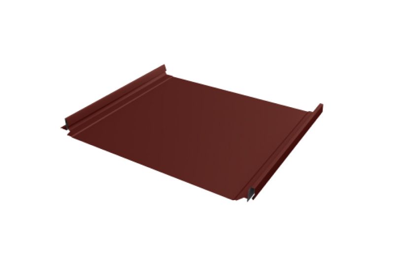 Кликфальц Pro Line Grand Line 0,5 Satin с пленкой на замках RAL 3009 оксидно-красный