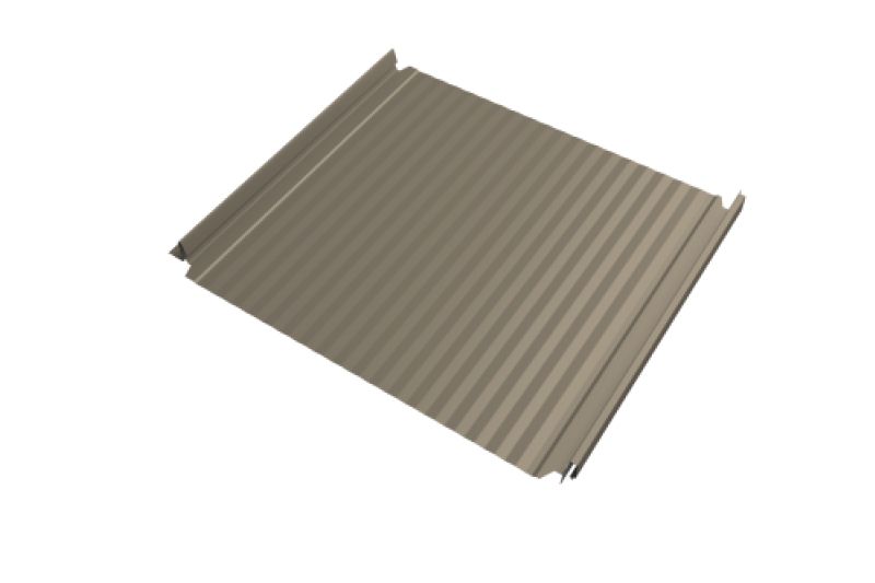 Кликфальц Double Pro Grand Line 0,45 Drap TX с пленкой на замках RAL 1015 светлая слоновая кость