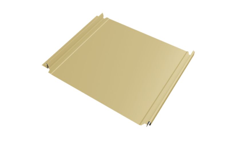 Кликфальц Double Pro Grand Line 0,45 PE с пленкой на замках RAL 1014 слоновая кость