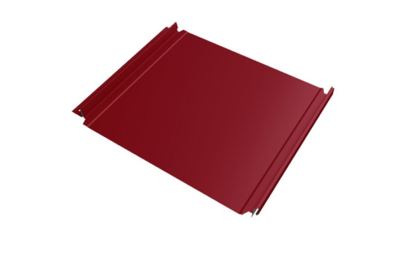 Кликфальц Double Pro Grand Line 0,45 PE с пленкой на замках RAL 3003 рубиново-красный