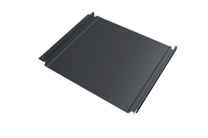 Кликфальц Double Pro Grand Line 0,45 PE с пленкой на замках RAL 7024 мокрый асфальт