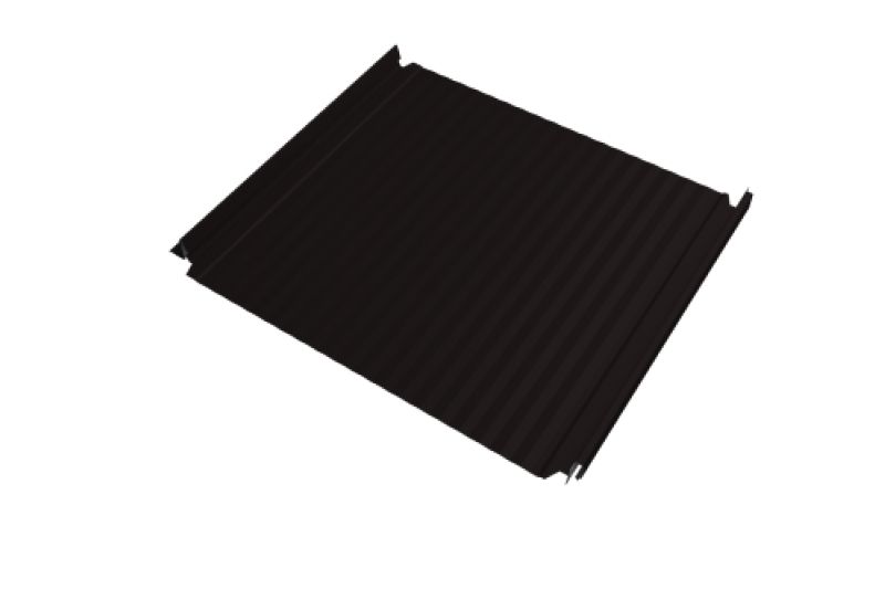 Кликфальц Double Pro Gofr Grand Line 0,5 Satin Matt TX с пленкой на замках RAL 9005 черный