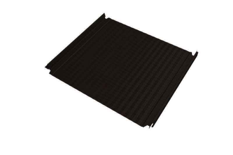 Кликфальц Double Pro Gofr Grand Line 0,5 Velur X с пленкой на замках RAL 9005 черный