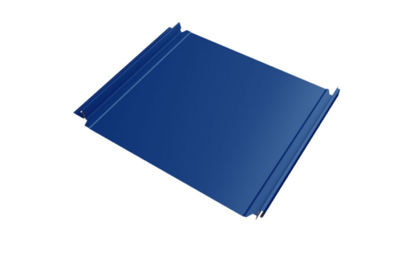 Кликфальц Double Pro  Line Grand Line 0,5 Satin с пленкой на замках RAL 5005 сигнальный синий