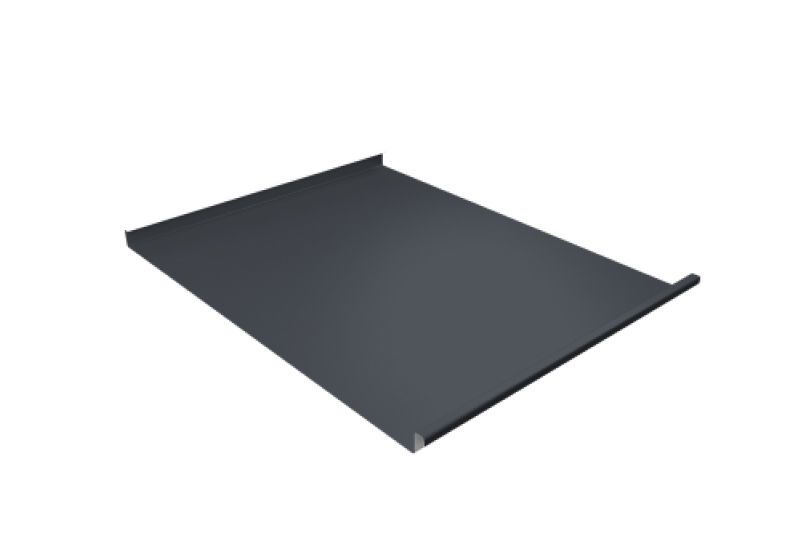 Фальц двойной стоячий 0,5 PurPro с пленкой на замках RAL 7024 мокрый асфальт