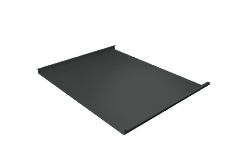 Фальц двойной стоячий Grand Line 0,5 Velur X с пленкой на замках RAL 7016 антрацитово-серый