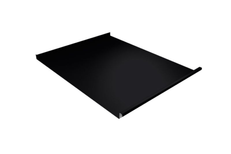 Фальц двойной стоячий  Line Grand Line 0,45 Drap ST с пленкой на замках RR 32 темно-коричневый