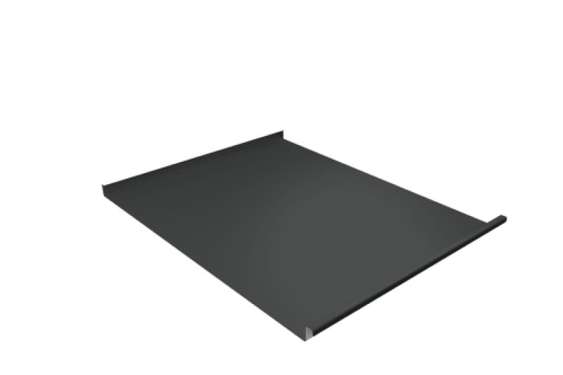 Фальц двойной стоячий  Line Grand Line 0,5 Satin Matt с пленкой на замках RAL 7016 антрацитово-серый