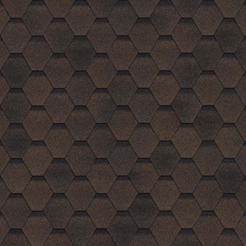 Гибкая черепица Shinglas (Шинглас) Финская Соната  Коричневый