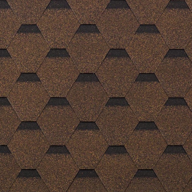 Гибкая черепица Shinglas (Шинглас) Кадриль Дуб