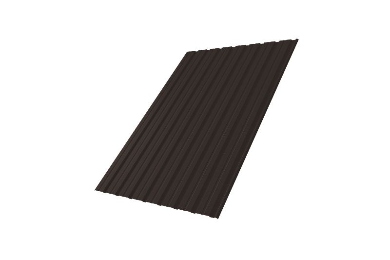 Профнастил С10R 0,5 Drap TX RR 32 темно-коричневый