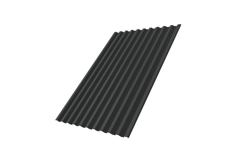 Профнастил С21R Grand Line 0,5 Drap TX RAL 7016 антрацитово-серый