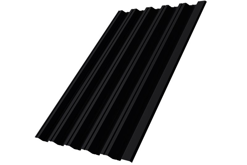 Профнастил НС35R Grand Line 0,5 PurLite Matt RAL 9005 черный
