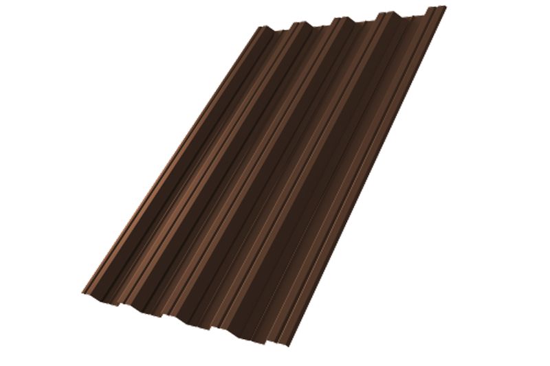 Профнастил НС44R Grand Line 0,5 PurPro RAL 8017 шоколад