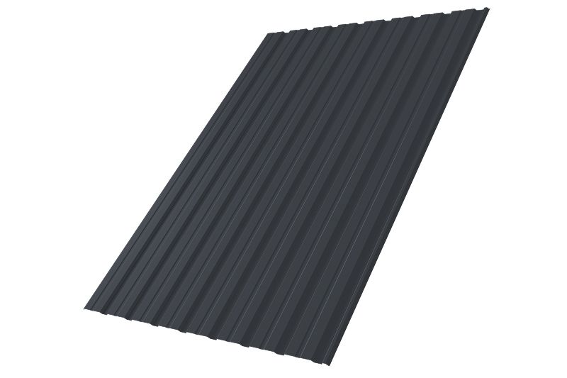 Профнастил С10R 0,5 PurPro Matt 275 RAL 7024 мокрый асфальт