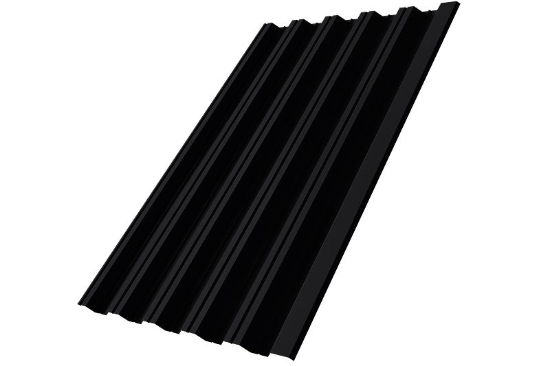 Профнастил НС35R Grand Line 0,5 PurPro Matt 275 RAL 9005 черный