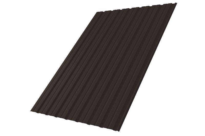 Профнастил С10R 0,5 Velur X RR 32 темно-коричневый