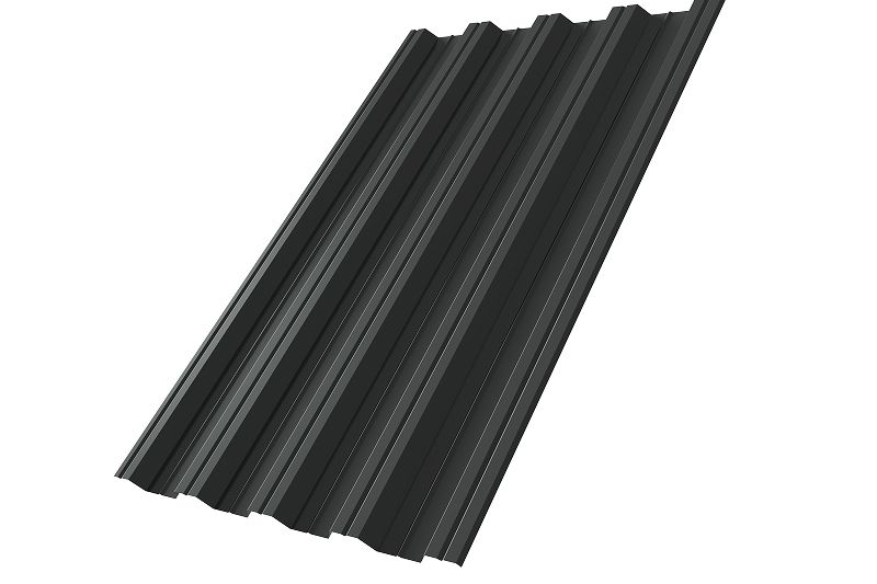 Профнастил НС44R 0,5 Velur X RAL 7016 антрацитово-серый