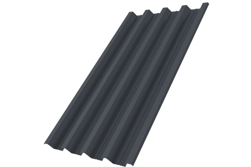 Профнастил Н60R v01 0,7 PE RAL 7024 мокрый асфальт