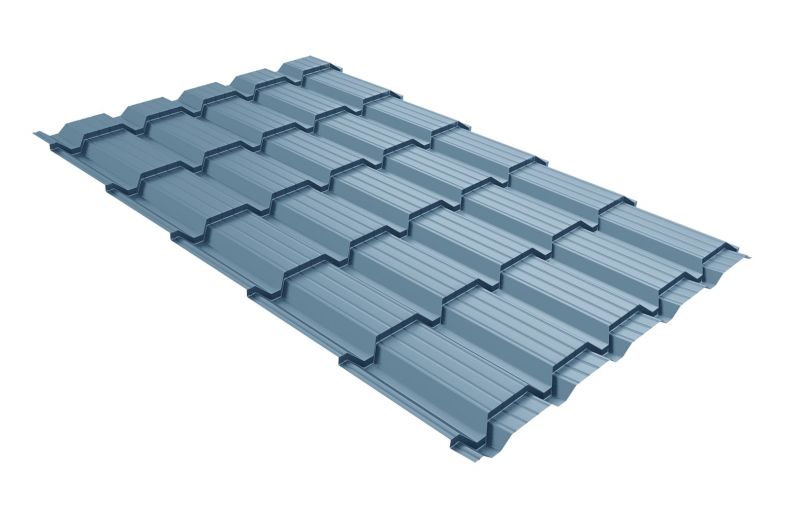 Профиль волновой Quadro Profi  v01 0,45 Drap TX RAL 5024 пастельно-синий