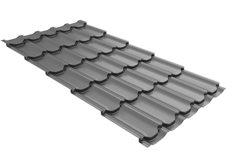 Профиль волновой Kvinta Plus 0,45 PE RAL 9006 бело-алюминиевый