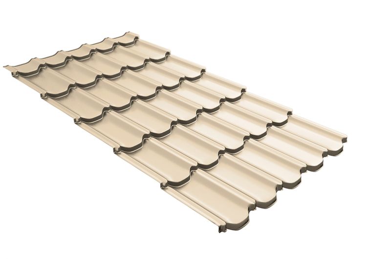 Профиль волновой Kvinta Plus 3D 0,45 PE RAL 1015 светлая слоновая кость