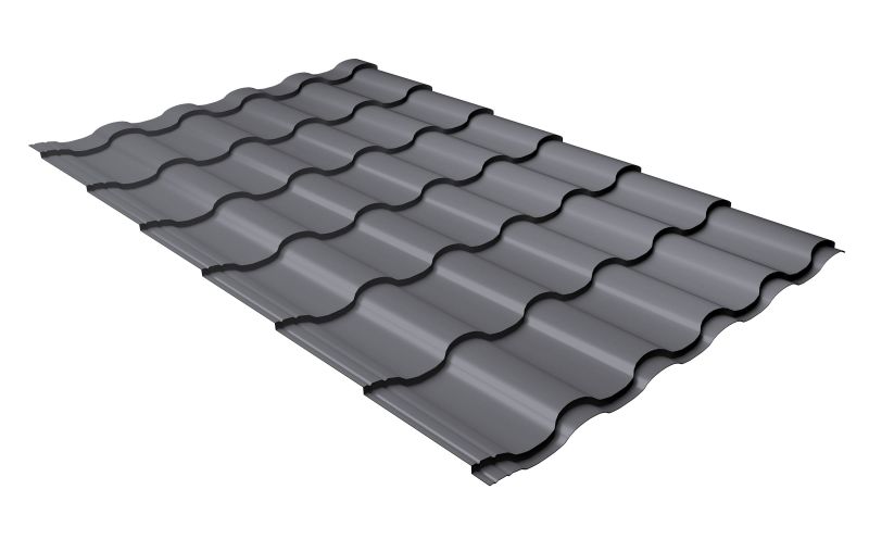 Профиль волновой  Kredo  0,45 PE RAL 7004 сигнальный серый