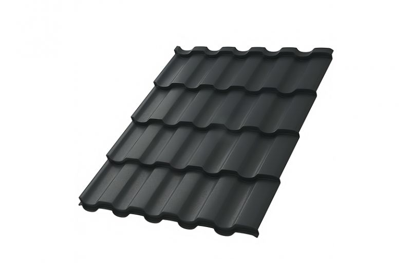 Металлочерепица МП Монтекристо-SL (PureTech Mat-20-7024-0.5)