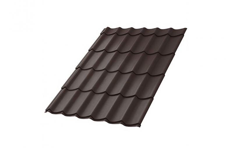 Металлочерепица МП Ламонтерра-XL (VikingMP E-20-8019-0.5)