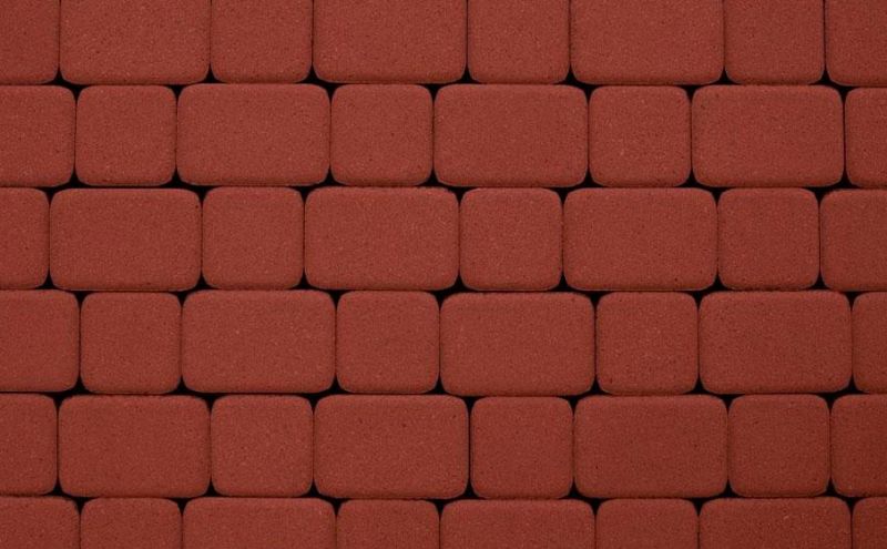 Плитка тротуарная ВЫБОР комплект из 2 видов плит Классико А.1.КО.4 гладкий цвет красный