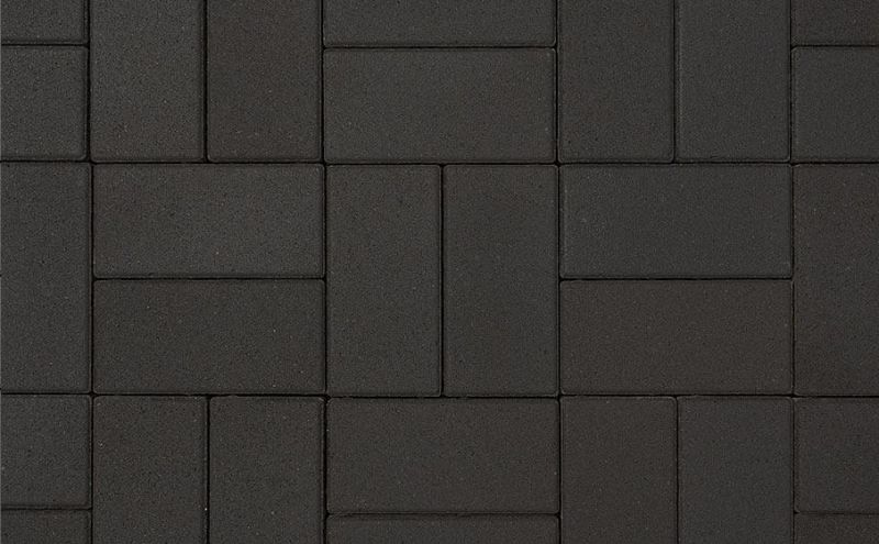 Плитка тротуарная ВЫБОР ЛА-Линия Б.2.П.6 гладкий цвет черный 200*100*60 мм