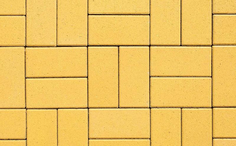 Плитка тротуарная ВЫБОР ЛА-Линия А.2.П.4 гладкий цвет желтый 200*100*40 мм