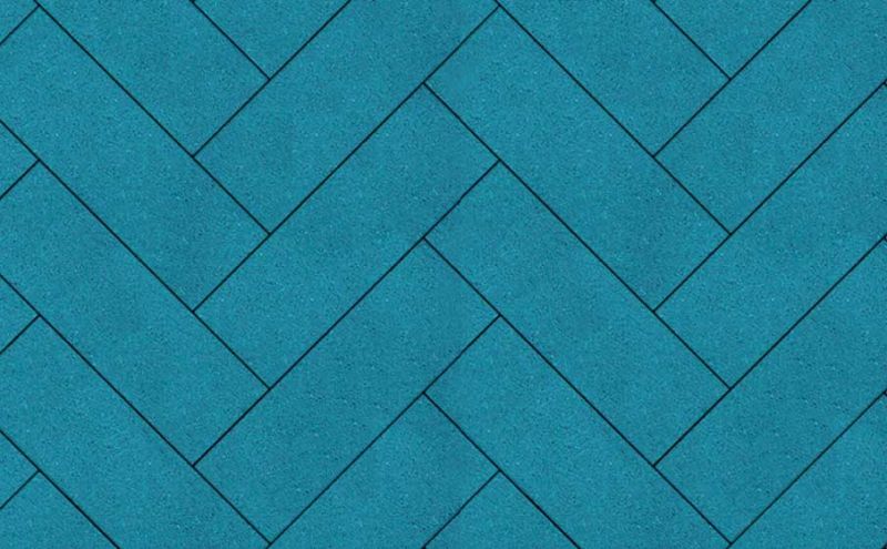 Плитка тротуарная ВЫБОР Паркет Б.6.П.8 гладкий цвет синий 600*200*80 мм