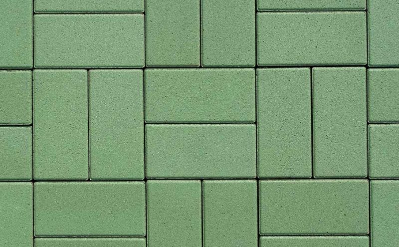 Плитка тротуарная ВЫБОР ЛА-Линия Б.2.П.8 гладкий цвет зеленый 200*100*80 мм