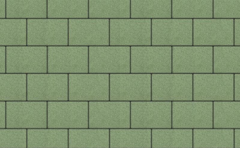 Плитка тротуарная ВЫБОР ЛА-Линия Б.1.П.8 гладкий цвет зеленый