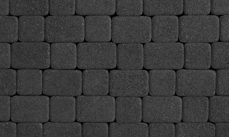 Плитка тротуарная ВЫБОР комплект из 2 видов плит Классико Б.1.КО.6 гранит цвет черный